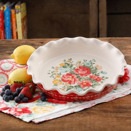 The Pioneer Woman Vintage Floral 9" Pie Plate