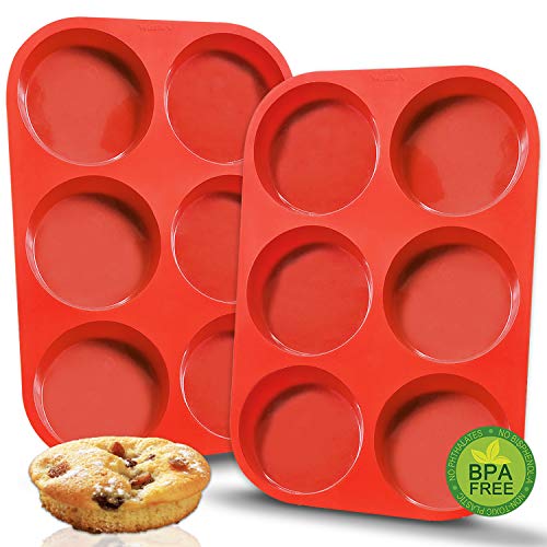 Walfos Premium Silicone Muffin Top Pan, Non-Stick Muffin Top Baking Pan,  Prefect for Baking Cake, Corn Bread, Muffin Top and
