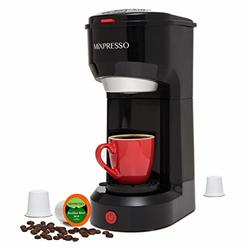Mixpresso Original Design 2 In 1 Brewing Function Single Cup & Ground Coffee, Personal Coffee Brewer Machine,Compact