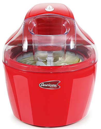 Maxi-Matic 1.5 Quart Automatic Easy Homemade Electric Ice Cream Maker, Red