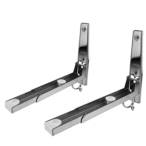 Creative-Idea Pair of Stainless Steel Telescopic Microwave Rack Microwave Wall Mount Mounts