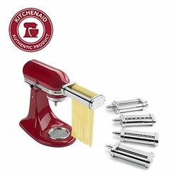 KitchenAid KSMPDX Stand Mixer Attachments Pasta Roller and Cutter Set, One Size, Stainless Steel
