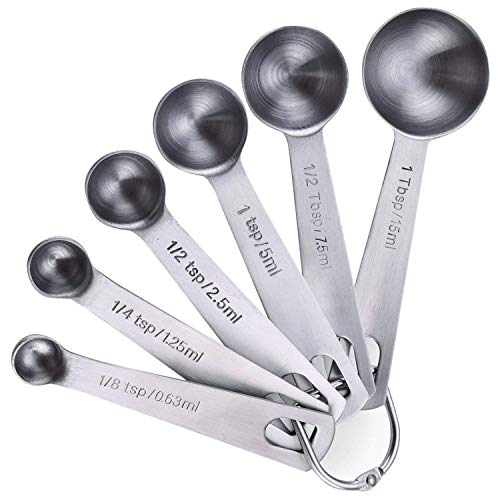 Hulless Measuring Spoons Stainless steel Small Tablespoon Accurate Kitchen Measuring  Spoons 1/2 Tablespoon and 1/8 Teaspoon