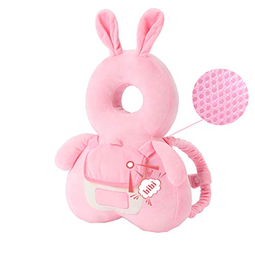 JunNeng Head Safety Protector Pad for Baby Toddler Walker,Infant Talking Head Protection Backpack Cushion Bunny