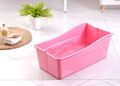Ganen Baby Bath Tub Portable (Pink)