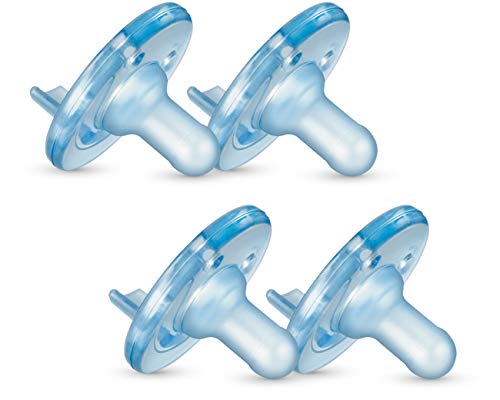 Philips AVENT Soothie Pacifier, 3+ Months, Blue, 4 Pack, SCF192/46