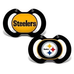 Baby Fanatic 2 Piece Pacifier Set, Pittsburgh Steelers