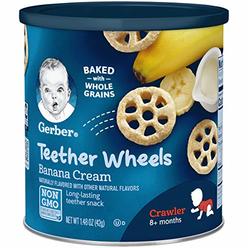 Gerber Teether Wheels, Banana Cream, 1.48 Ounce (Pack of 6)