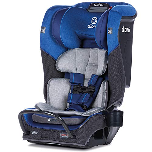 Diono 2020 Radian 3QX, 4-in-1 Convertible, Safe+ Engineering, 3 Stage Infant Protection, 10 Years 1 Car Seat, Fits 3 Across,