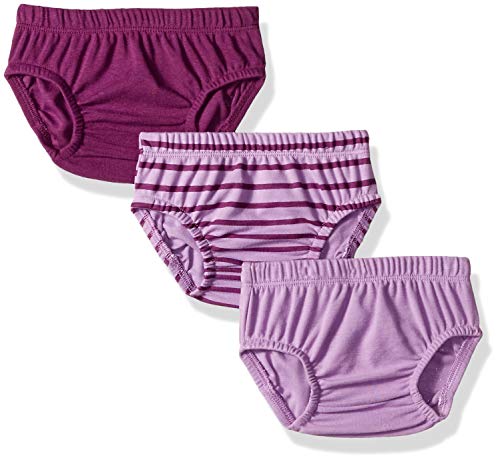 Hanes Ultimate Baby Flexy 3 Pack Diaper Covers, Purple, 0-6 Months