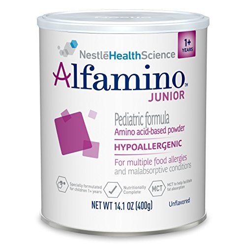 Alfamino Junior Amino Acid Based Pediatric Formula, Unflavored, 14.1 oz Canister
