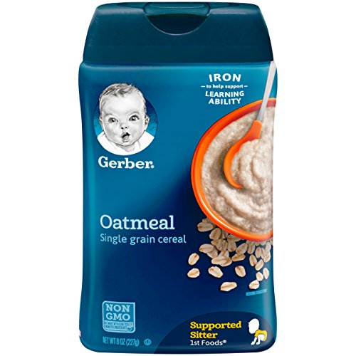 Gerber Single-Grain Oatmeal Baby Cereal, 8 Ounces (Pack of 6)