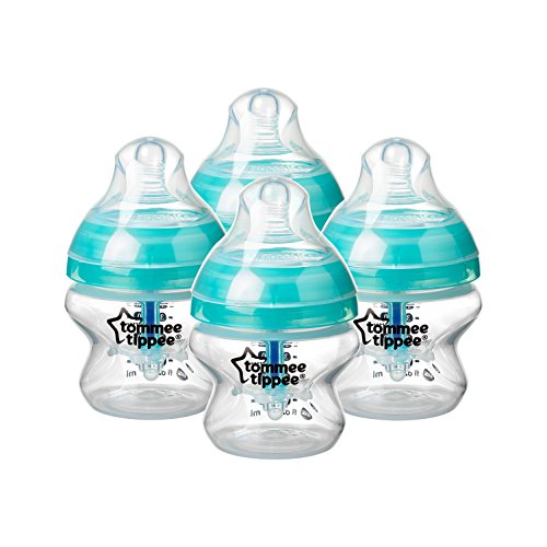 Tommee Tippee Advanced Anti-Colic Baby Bottle, Slow Flow Breast-Like Nipple, Heat-Sensing Technology, BPA-Free - 5 Ounce, 4