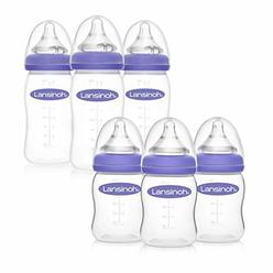Lansinoh Breastfeeding Bottles with Naturalwave Nipple (3 Baby Bottles 5 Oz & 3 Baby Bottles 8 Oz) (71052)