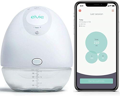 Elvie Pump Single Silent Wearable Breast Pump with App - Electric Hands-Free Portable Breast That Can Be Worn in-Bra