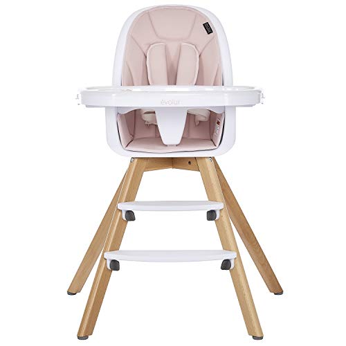 Evolur Zoodle 3-in-1 High Chair, Pink