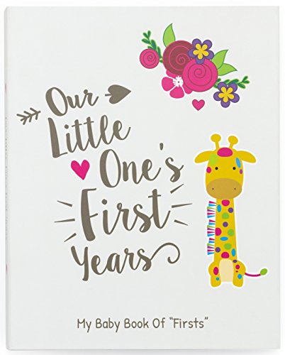 Ronica First Year Baby Memory Book & Baby Journal - Modern Baby Shower Gift & Keepsake for New Parents to Record Photos &