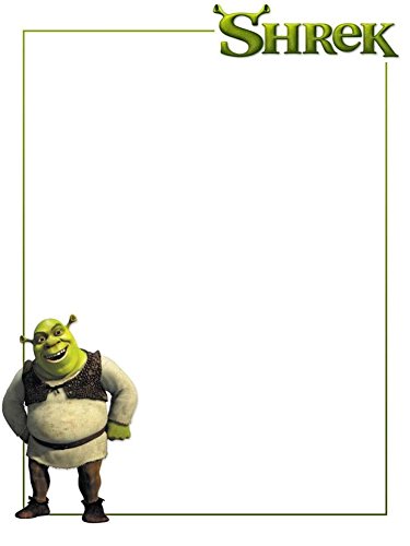 Shrek Stationery Printer Paper 26 Sheets