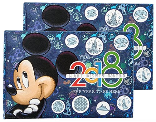 Disney Parks Bundle of 2 - Walt Disney World 2018 Year to Be Here Small Photo Album Holds 100