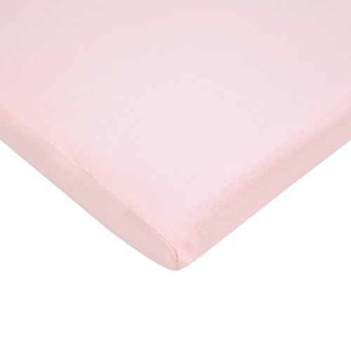 TL Care 100% Natural Cotton Value Jersey Knit Fitted Bassinet Sheet, Pink, Soft Breathable, for Girls
