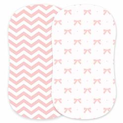 Cuddly Cubs Bassinet Sheets Set â€“ 2 Pack â€“ Snuggly Soft Jersey Cotton Cradle Sheets â€“ Fitted Perfectly for Halo