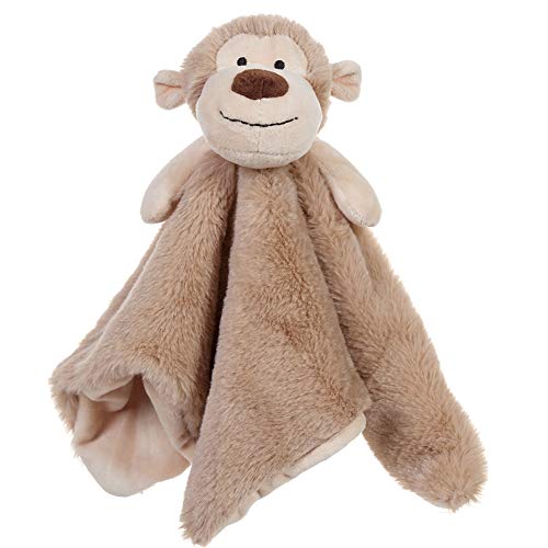 Apricot Lamb Stuffed Animals Monkey Security Blanket Infant Nursery Character Blanket Luxury Snuggler Plush Baby