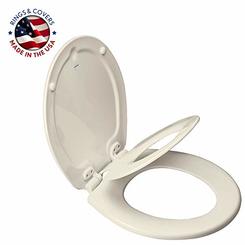 Mayfair 888SLOW 346 NextStep2 Toilet Seat with Built-In Potty Training Seat, Slow-Close, Removable that will Never Loosen, ROUND
