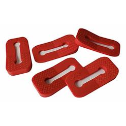 Vadiff Silicone Gas Stove Child Safety Knob Locks | Oven Knob Guard (5Pk)(Red)