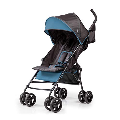Summer Infant Summer 3Dmini ConvenienceÂ  Stroller, Blue/Black â€“ Lightweight Infant Stroller with Compact Fold, Multi-Position Recline,