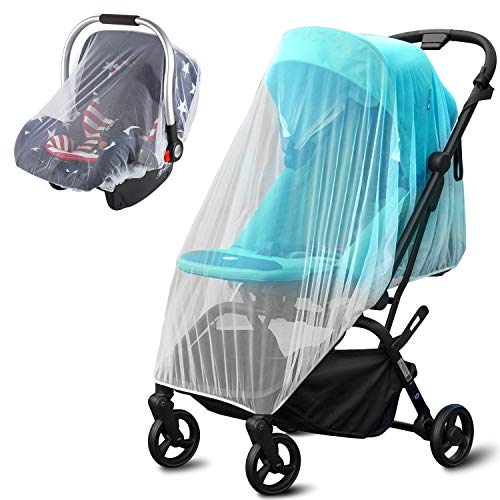 BAOHUA 2 Pack Baby Mosquito Net for Stroller and Car Seat, Long Lasting