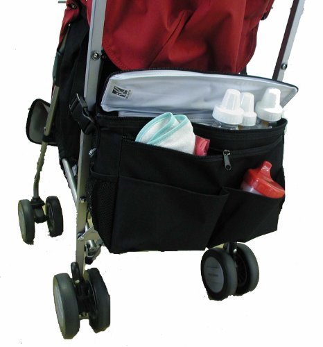 J.L. Childress Cool 'N Cargo, Universal Fit Stroller Cooler and Organizer, Insulated, Easily Attach to Stroller or Detach to