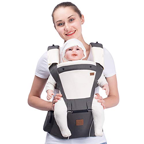 bebear Bebamour New Style Designer Sling and Baby Carrier 2 in 1,Approved by U.S. Safety Standards,Dark Grey