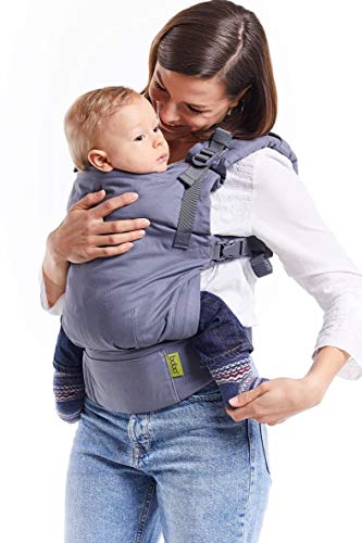 Boba X Baby Carrier - Adaptable, Micro-Adjustable for Babies 7-45 lbs (Grey)