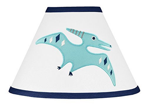 Sweet Jojo Designs Blue and Green Modern Dinosaur Boy or Girl Baby Childrens Lamp Shade