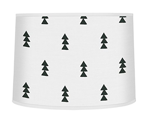 Sweet Jojo Designs Black and White Triangle Tree Lamp Shade for Bear Mountain Watercolor Collection by Sweet Jojo Designs