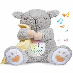 BEREST Baby White Noise Machine, Lullabies & Shusher Sheep Sleep Soother, Nursery Decor Night Light Projector, Toddler Crib