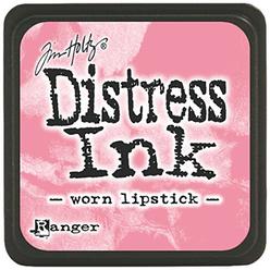 Ranger Distress Mini Ink Pad-Worn pink Lipstick