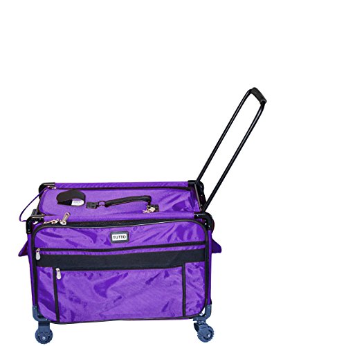 Tutto 2XL Purple Sewing Machine Case on Wheels