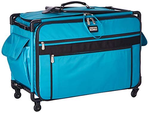 Tutto Monster Machine on Wheels Sewing Machine Case, 2XL Turquoise