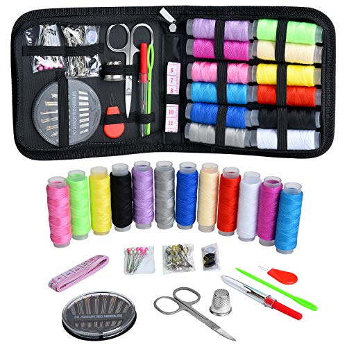 Marcoon Sewing Kit, Zipper Portable Mini Sewing Kits for Adults