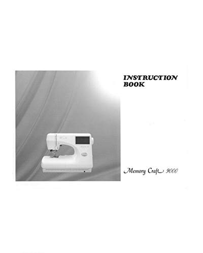 Janome Spare Parts Janome Spare Part Memory Craft 9000 Sewing Machine Embroidery Quilting Instruction Manual Reprint