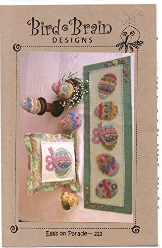 Eggs on Parade Easter Wool Applique Pattern by Robin Kingsley from Bird  Brain Designs 222