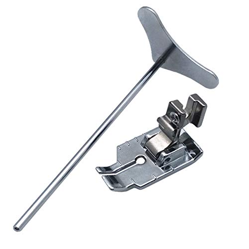 YEQIN EQIN 1/4" Low Shank Patchwork Quilting Presser Foot #P60600-G with Guide for Singer Brother Kenmore Janome and Many More Low