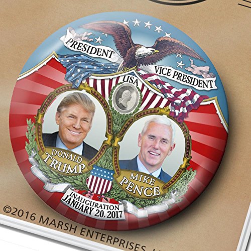 Button Deli Donald Trump Pence Victory Button - 3 inch Inauguration Pin - Marsh Enterprises