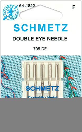 SCHMETZ Double Eye Machine Needles-Size 12/80 5/Pkg