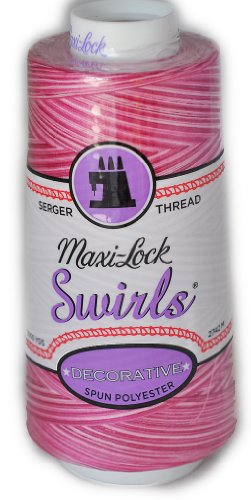 Maxi Lock Swirls Raspberry Vanilla Serger Thread 53-M53