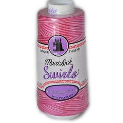 Maxi Lock Swirls Raspberry Vanilla Serger Thread   53-M53