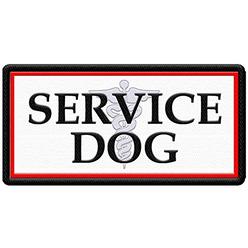 Working Service Dog "Service Dog" Sew On Patch for Service Dog Vest or Service Dog Harness