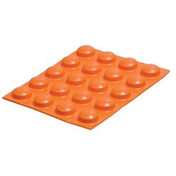 MaxiAids Bump Dots- Large, Orange, Round - 20 pcs.