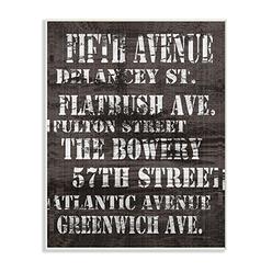 The Stupell Home Decor Collection Stupell Industries Fifth Avenue Distressed New York City Streets Wall Plaque Art, 10 x 0.5 x 15, Multi-Color
